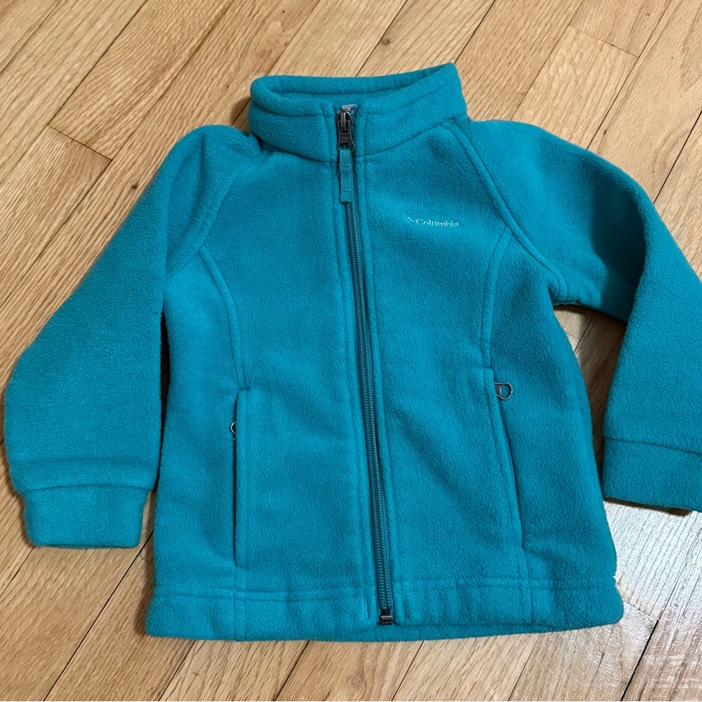 Columbia Toddler Teal Green Fleece ZipUp Jacket